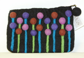 black lollipop coin purse
